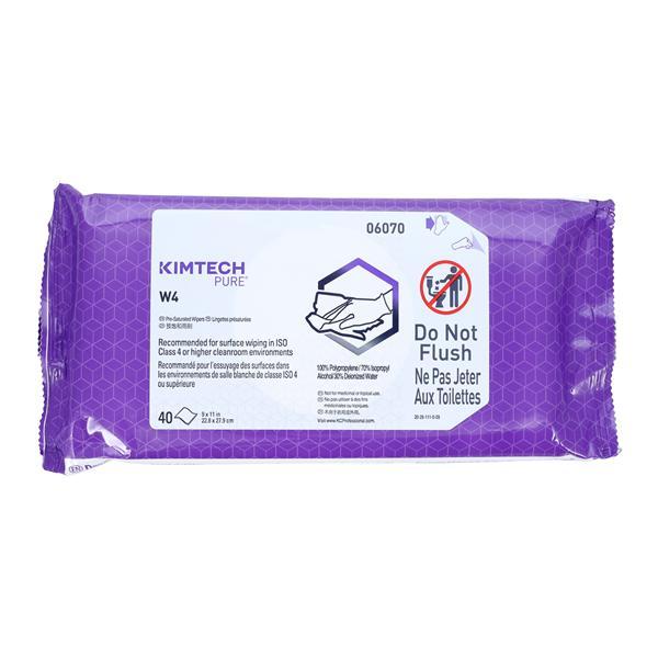 Wipes Alcohol Kimtech Pure 11 in x 9 in 40/Package, 10 PK/CA Kimberly Clark Professional