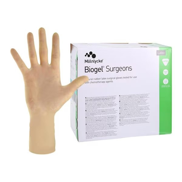 Surgical Glove Biogel® Surgeons Size 6 50 Pairs per Box Sterile Latex Standard Cuff Length Micro-Tex