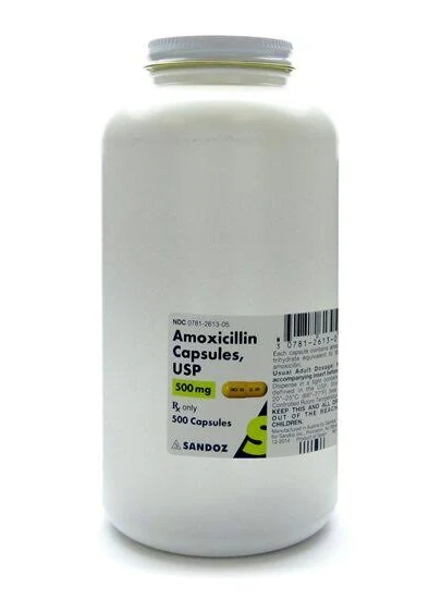 Amoxicillin 500mg 500/Bottle
