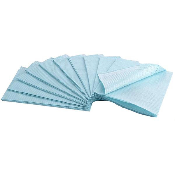 Polyback Patient Towel 3 Ply Tissue / Poly Horizontal Embossed 13 in x 19 in Disposable 500/Case