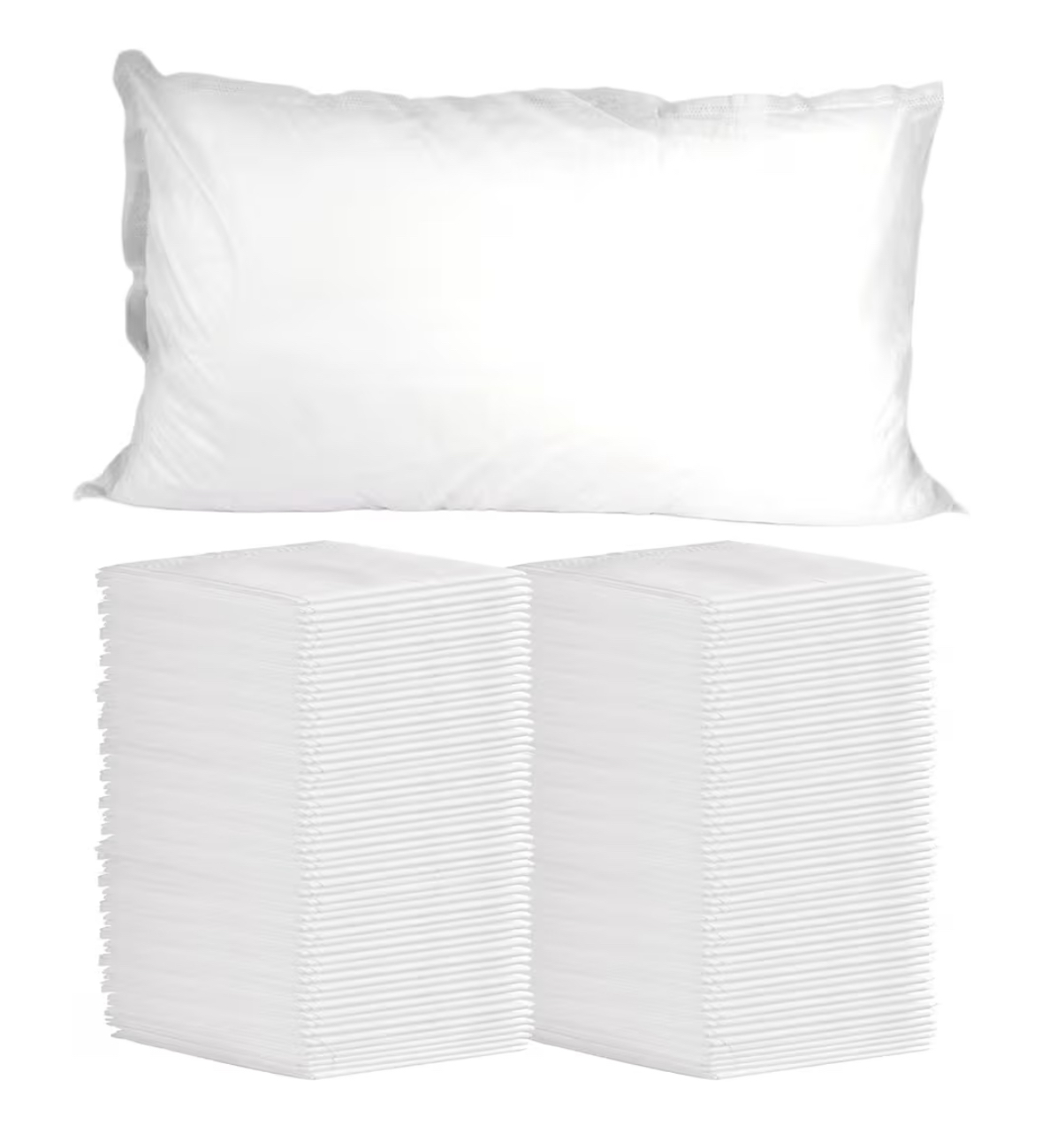 TVVCALK-US Disposable Pillowcases, 100PCS Disposable Pillow Case