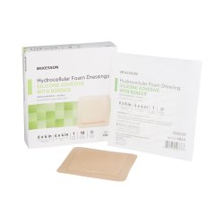 Foam, Adhesive Silicone W/border 6x6 10/bx Mckesson Medical and Surgical Inc