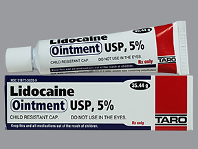 LIDOCAINE 5% Ointment 35.44GM TARO PHARMACEUTICAL INDUSTRIES LTD