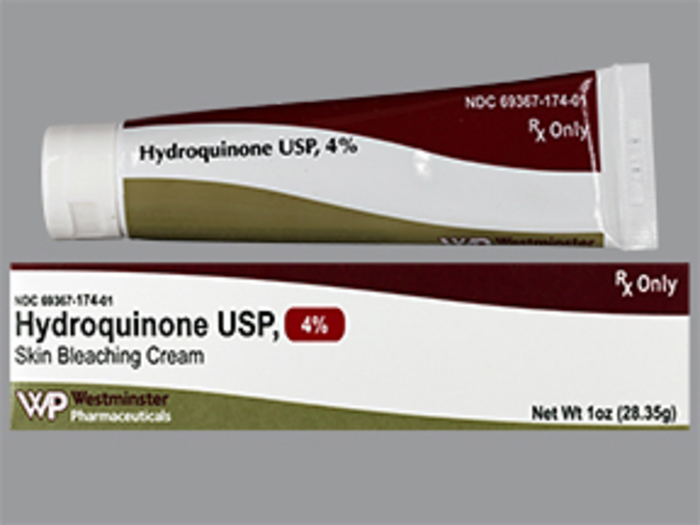 Hydroquinone USP 4% Cream 1 oz (28.35g) Westminster Pharmaceuticals 69367-0174-01