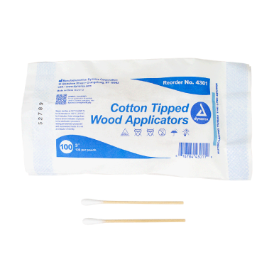 Cotton Tipped Wood Applicators Non-Sterile 3" 100 Dynarex Corporation (deleted)