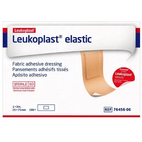 Leukoplast Adhesive Bandage Elastic/Fabric 1x3" Tan Sterile 100/Box, 12 BX/CA BSN Medical, Inc
