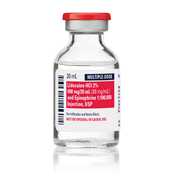 LIDOCAINE/EPI 2%-1 100000 INJ 25X50ML Hospira
