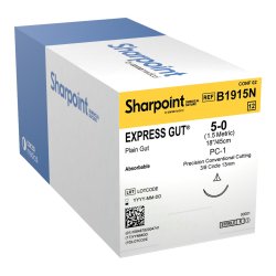 Absorbable Suture with Needle Surgical Specialties™ Plain Gut PC-1 3/8 Circle Precision