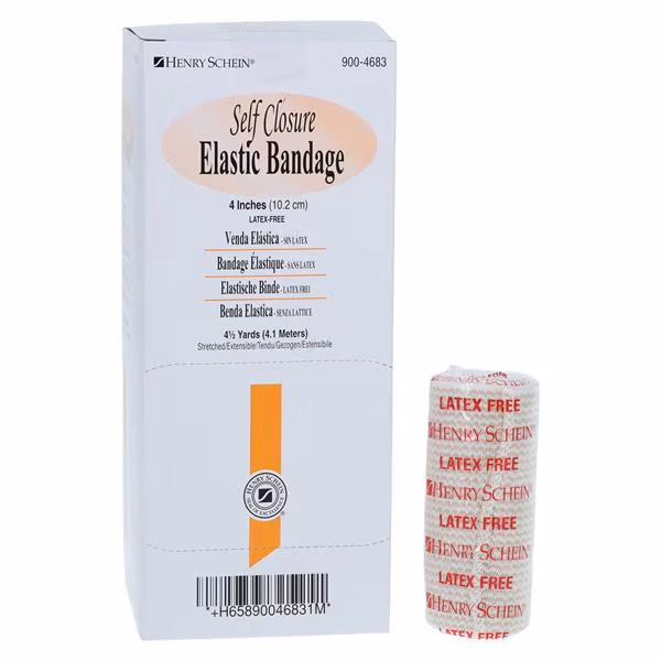 Stretch Bandage Elastic 4"x4.5yd Tan Non-Sterile 10/Box, 5 BX/CA Henry Schein Inc.