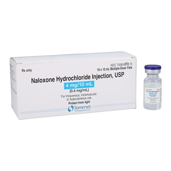 Naloxone HCl Injection 0.4mg/mL SDV 1mL Each, 100 VL/CA Somerset Pharma LLC