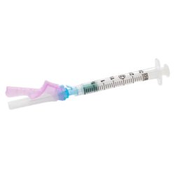 Safety Hypodermic Needle Eclipse™ 1-1/2 in Length 25 Gauge Thin Wall Hinged Safety Needle