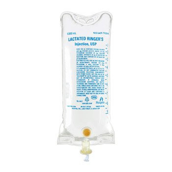 Injectable Solution Lactated Ringers 1000mL Flexible Container DEHP Ster Each, 12 EA/CA 7953-09