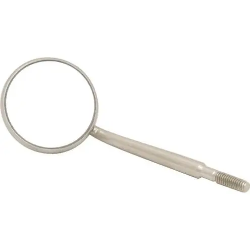 Crystal HD Mirror Head Stainless Steel Size 5 Cone Socket 12/Pk