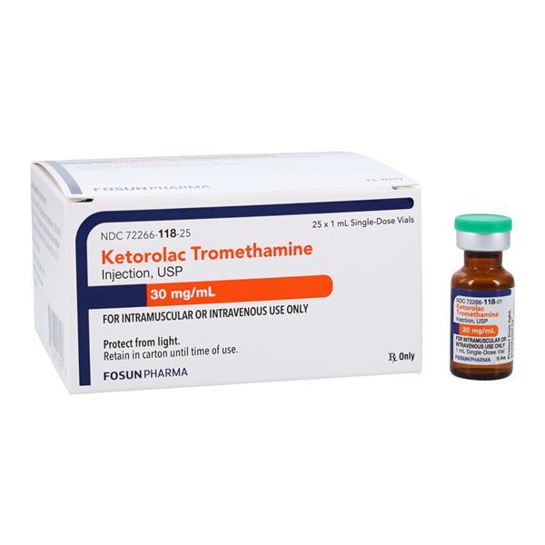Ketorolac IM Injection 30mg/mL SDV 2mL 25/Package Fosun Pharma USA Inc