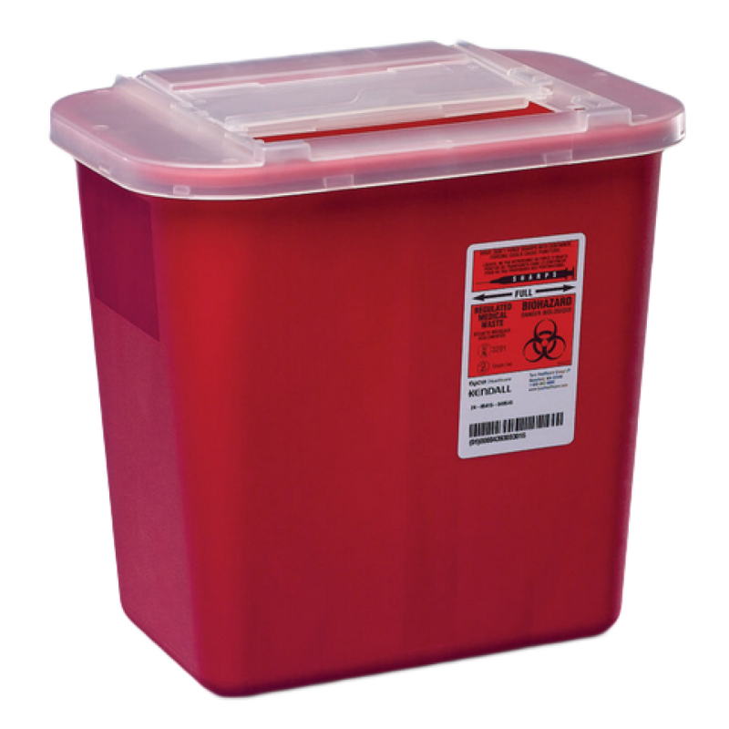 Sharps, 2 Gallon, Sharps-a-Gator, Red Cardinal Health 31142222