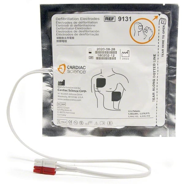 Defibrillator Electrode. Cardiac Science Powerheort G3 - Adult Cardiac Science 9131-001