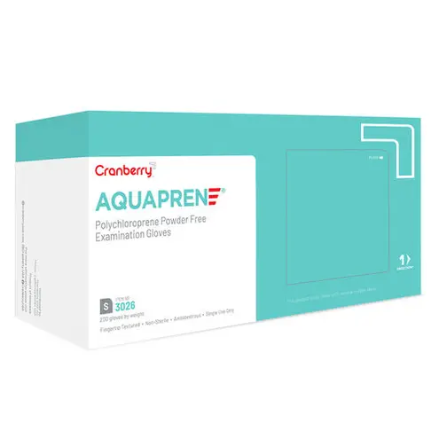 AquaPrene® Chloroprene Exam Gloves – Small 200/Bx