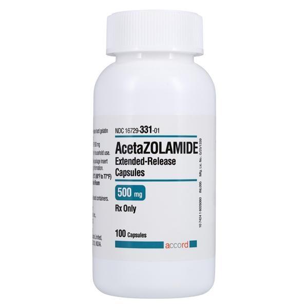 Acetazolamide Extended-Release Capsules 500mg Bottle 100/Bt Each Heritage Pharmaceuticals