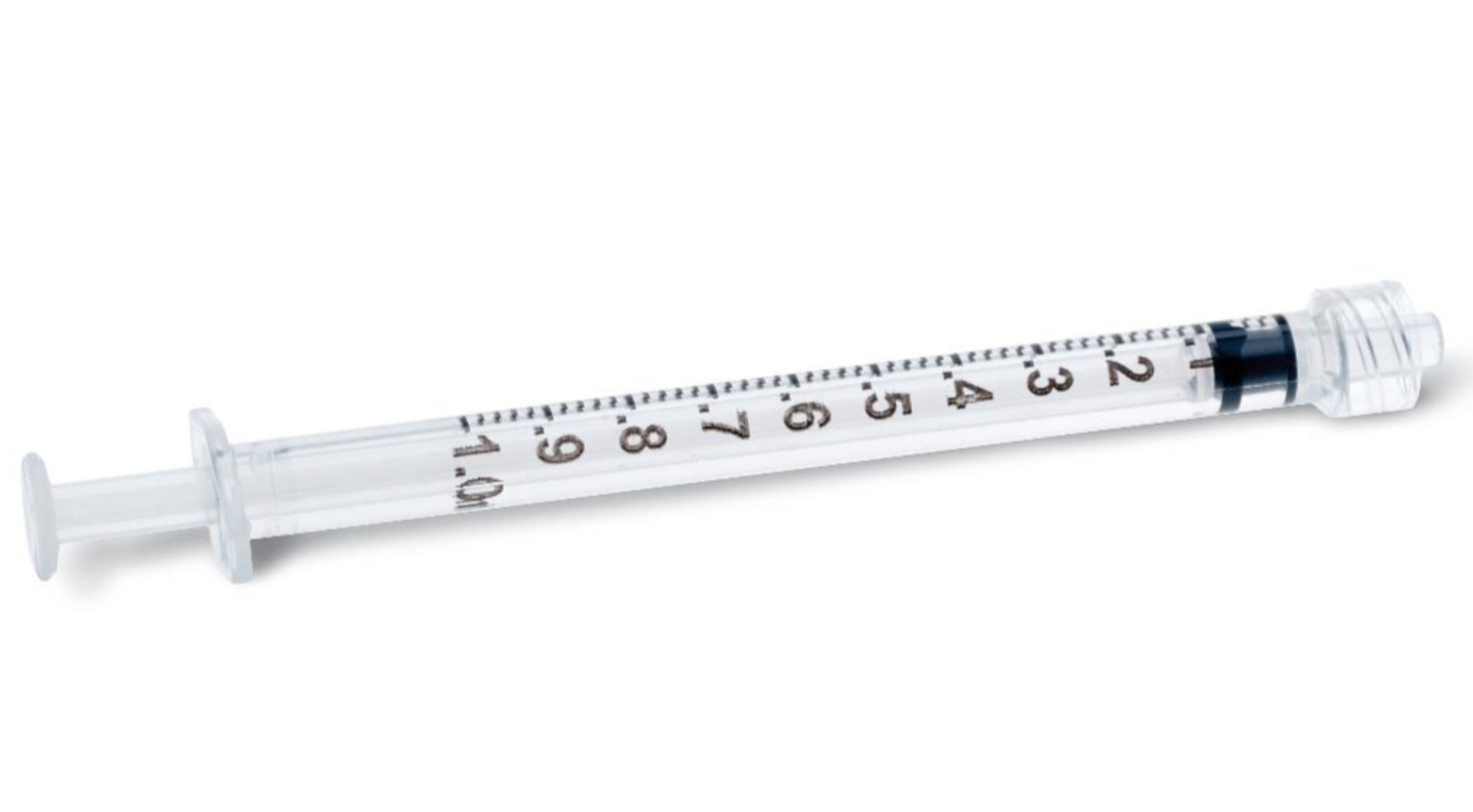 Syringe Only - Luer Lok 1cc 100 Ct Medline