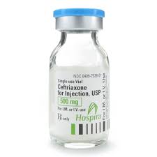 CEFTRIAXONE 500MG 15ML 10/BX Hospira