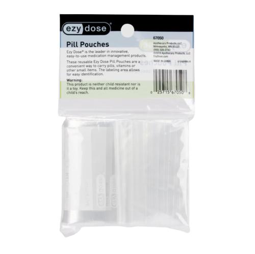 Ezy-Dose Pill Pouch Plastic 7x4x1" Clear 6/Package Apothecary Products