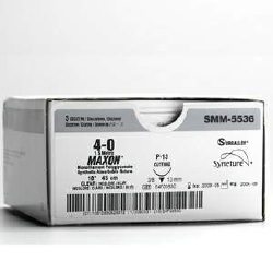 Absorbable Suture with Needle Maxon™ Polyglyconate P-11 3/8 Circle Precision Reverse Cutting