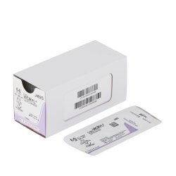 Absorbable Suture with Needle Coated Vicryl™ Polyglactin 910 P-3 3/8 Circle Needle Size 6-0...