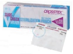 Sterilization Pouch Sure-Check® Ethylene Oxide (EO) Gas / Steam 10x15 in White / Blue / Purple