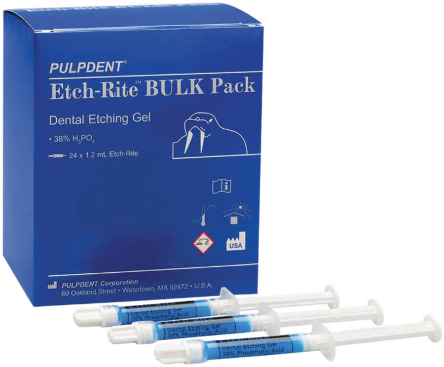 Etch-Rite™ Etching Gel Bulk Pack - 1.2mL Syringe 24/Pk