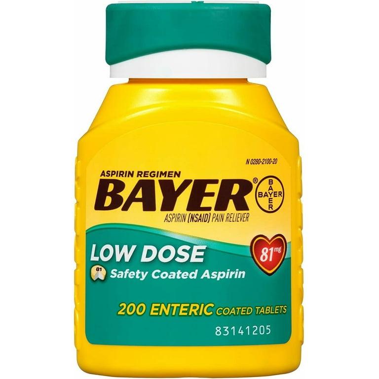 Bayer Aspirin NSAID Tablets 81mg 200/Bottle Bayer Consumer Products