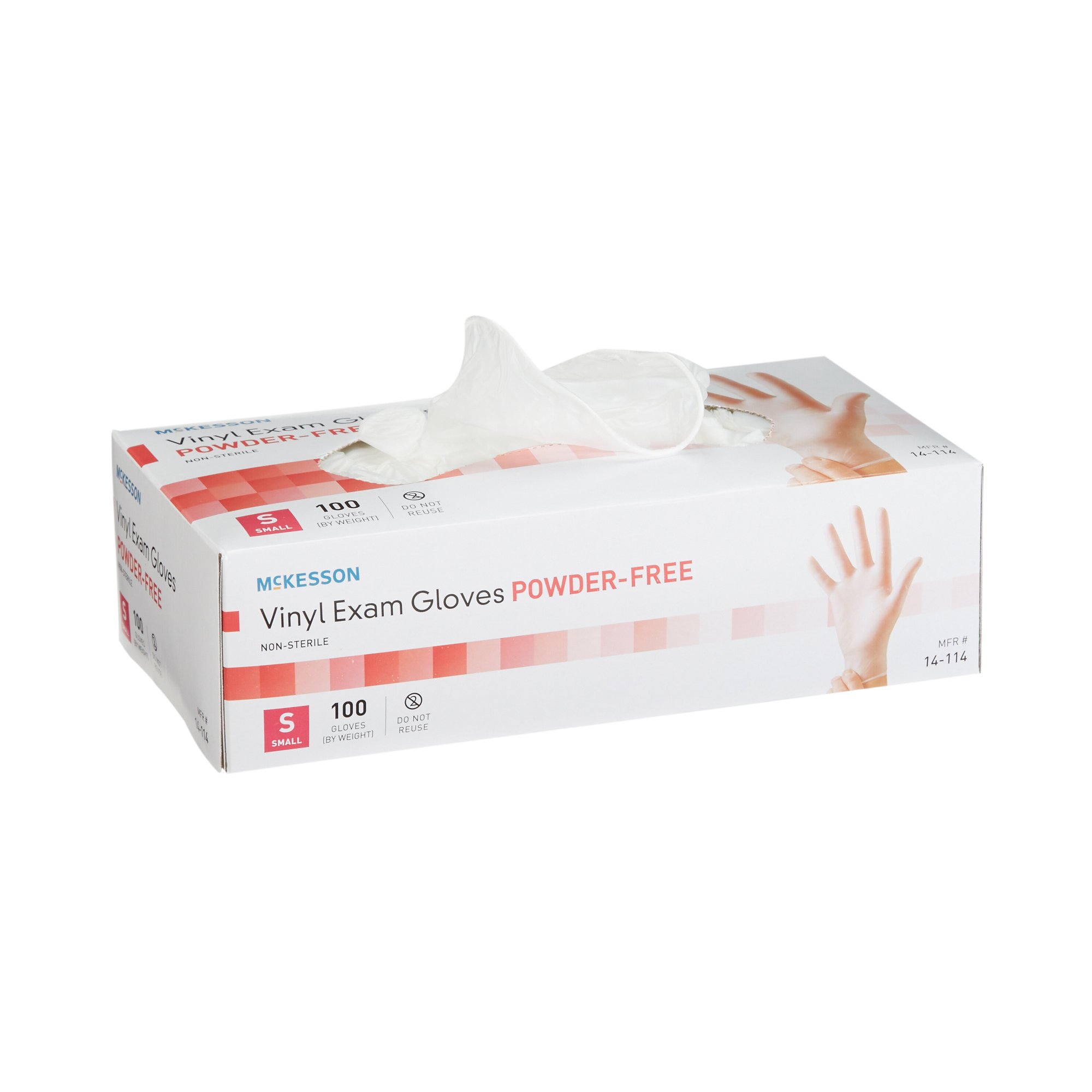 GLOVE, EXAM VINYL SM N/S 100/BX Mckesson Medical and Surgical Inc